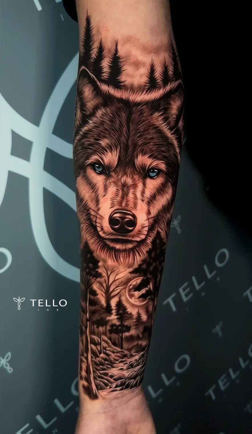 Vibrant tattoo design by TELLOInk